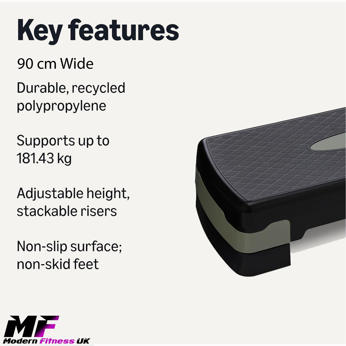 Aerobic Stepper Large Adjustable Heights 90cm x 29cm