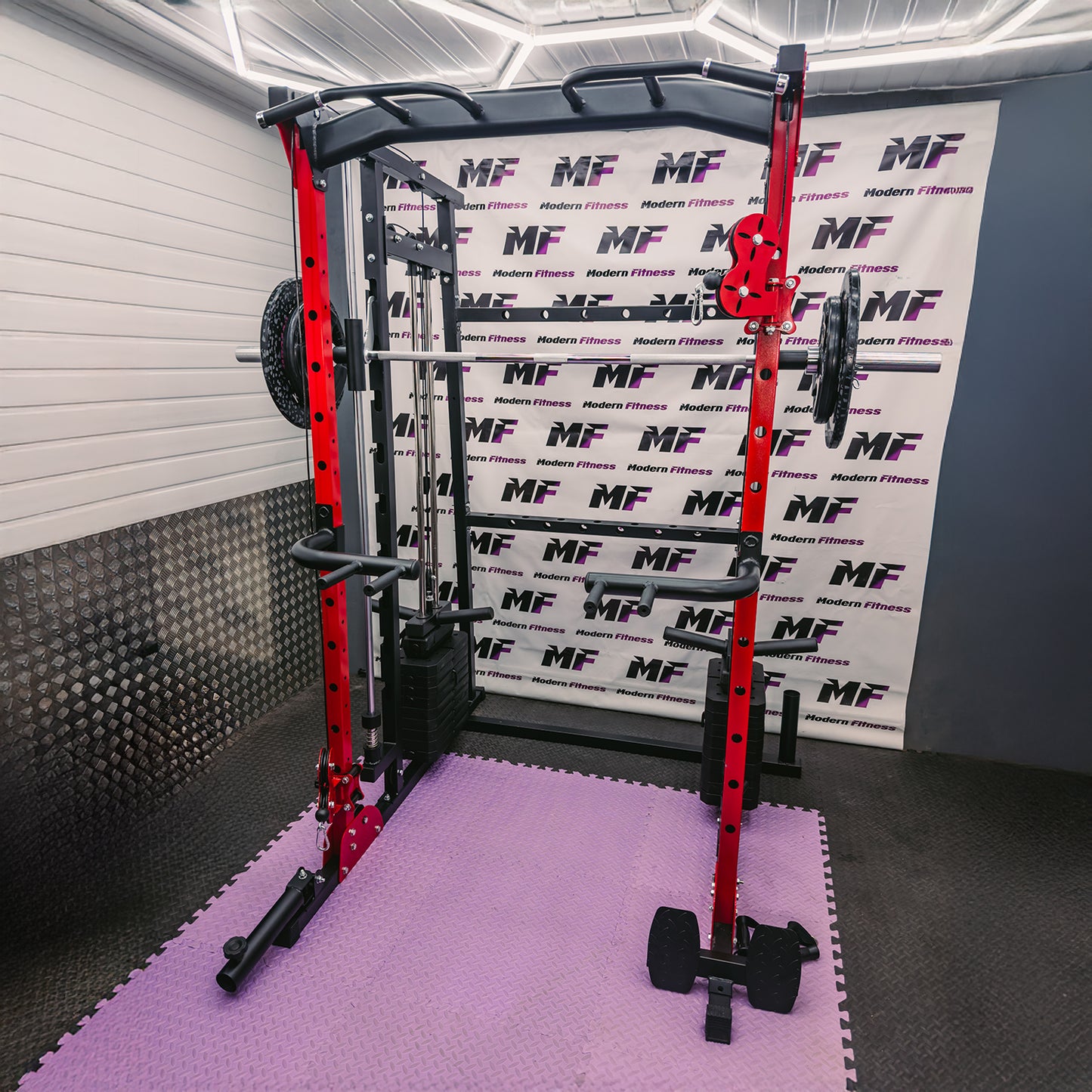 Smith Machine Squat Rack Cage Multi Gym