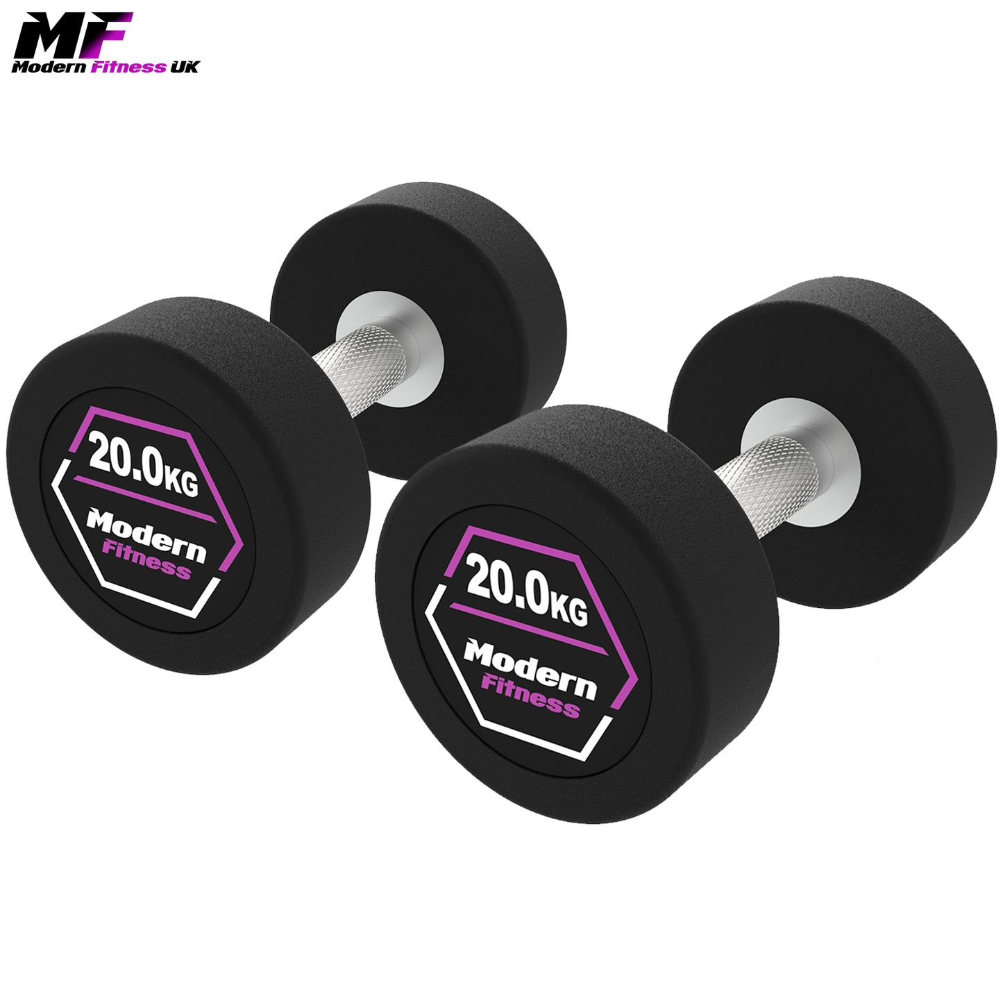 Rubber Dumbbells 20kg Pair