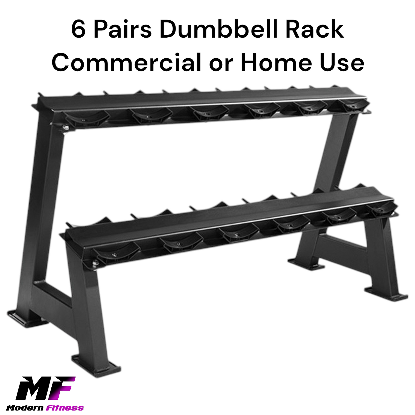 Dumbbell Rack 6 Pairs - 12 x Dumbbells