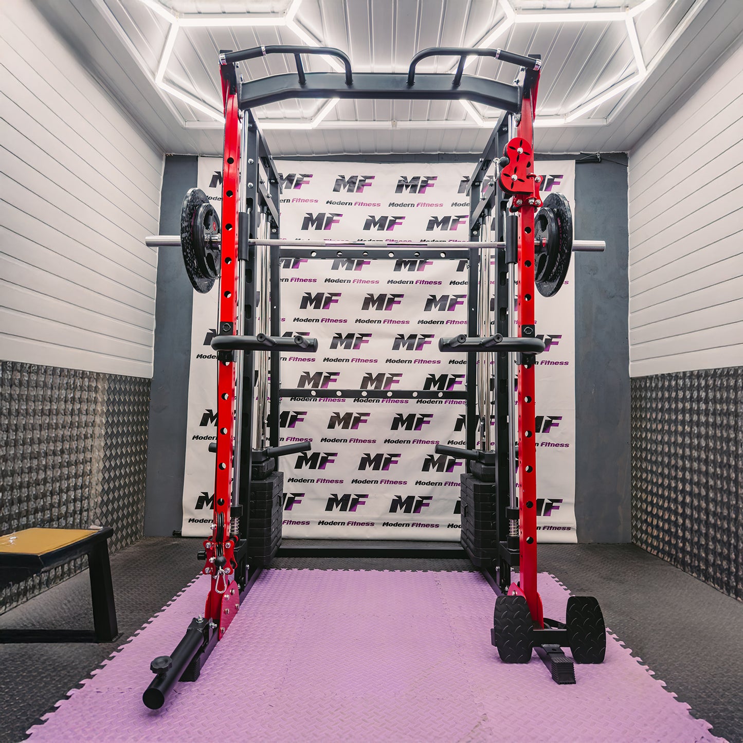 Smith Machine Squat Rack Cage Multi Gym