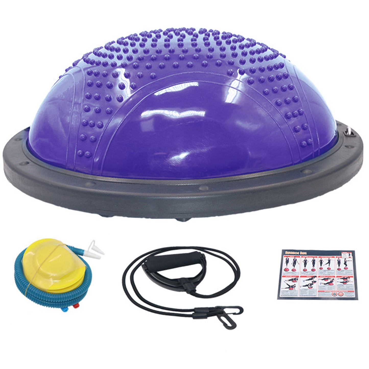 Balance Ball with Resistance Bands