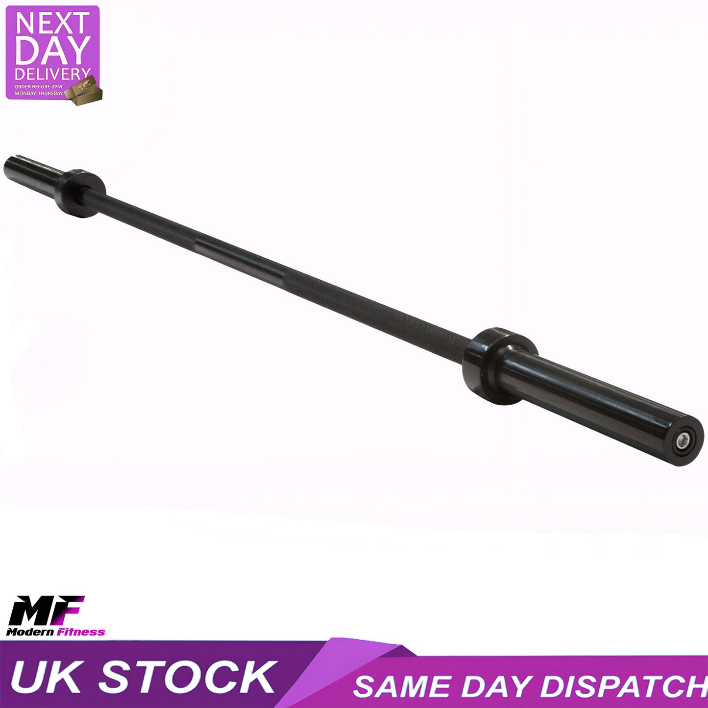 Olympic Barbell 2.2m Black