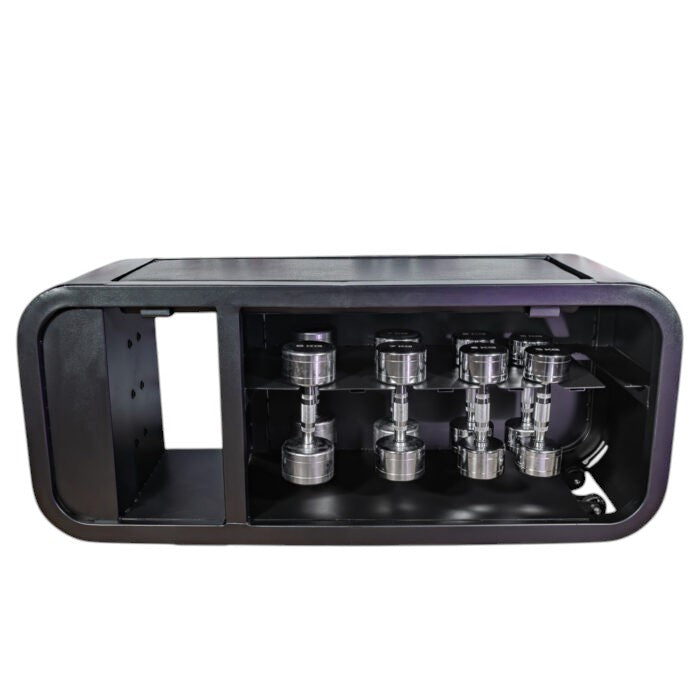 Tech Weight Bench with 5 Pairs Chrome Dumbbells