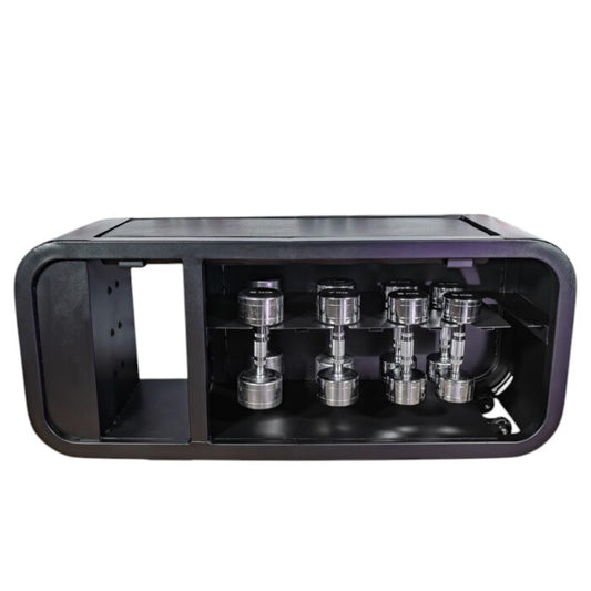 Tech Weight Bench with 5 Pairs Chrome Dumbbells