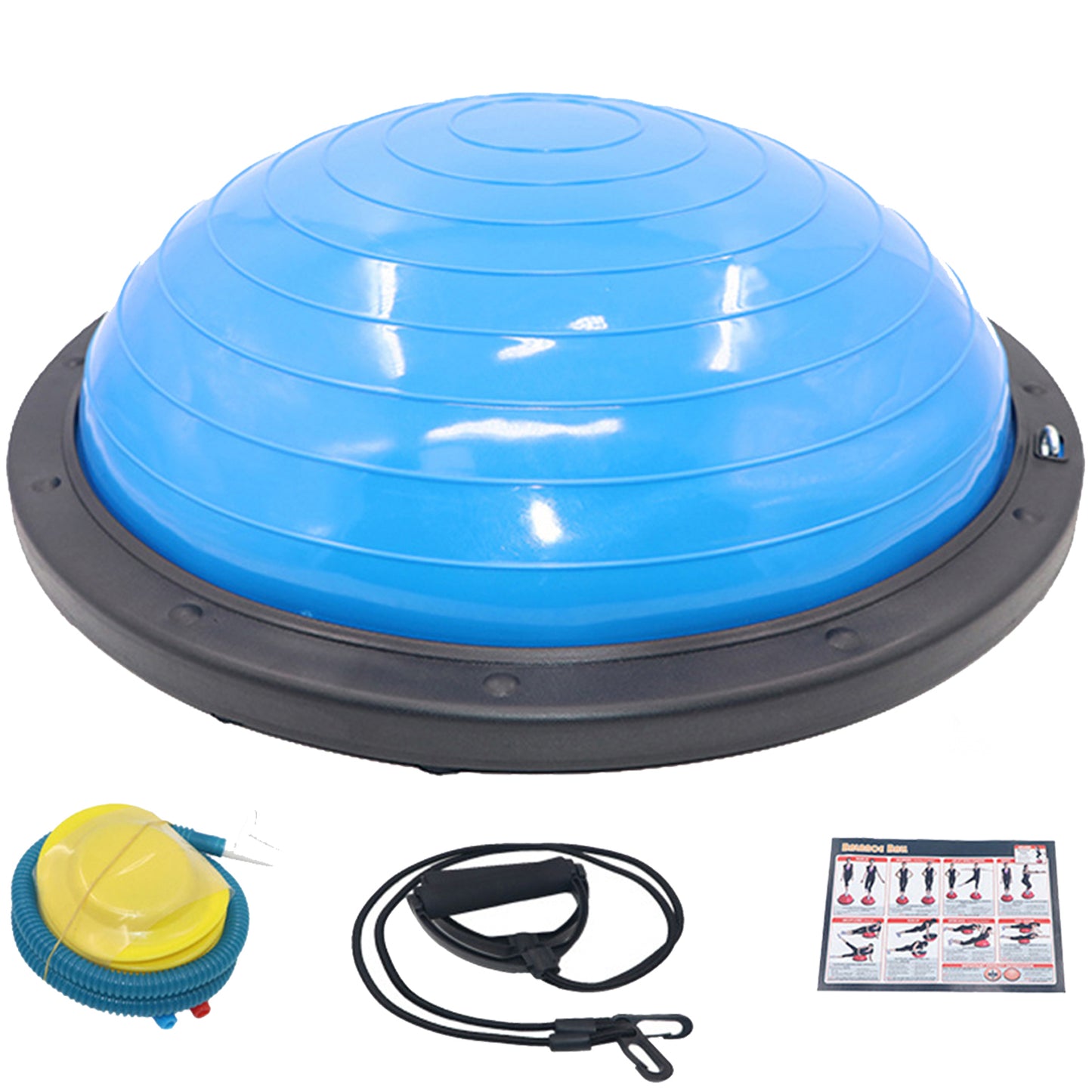 Balance Ball with Resistance Bands