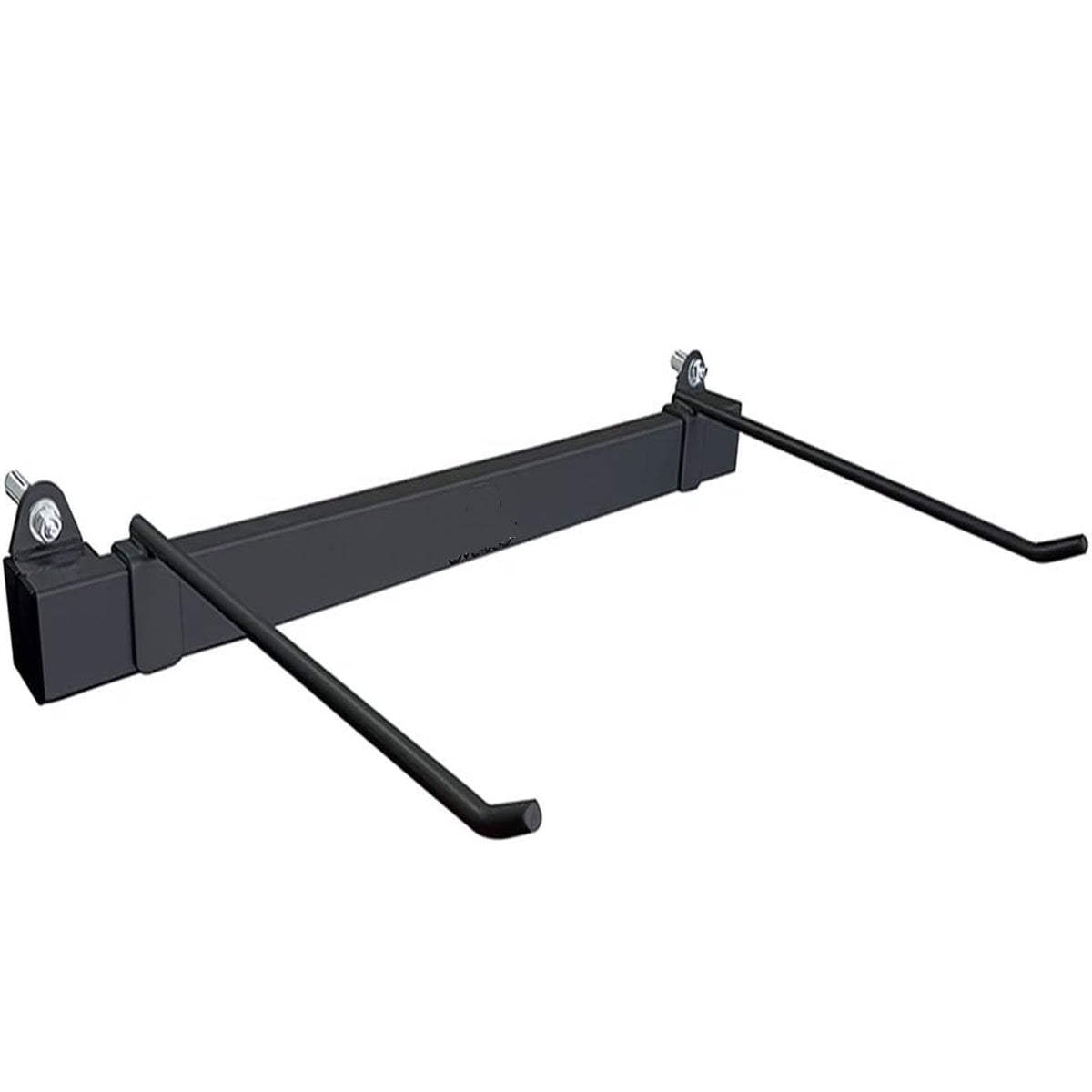 Gym Mat Wall Bracket | Adjustable Width Wall-Mounted Storage Rack | Black