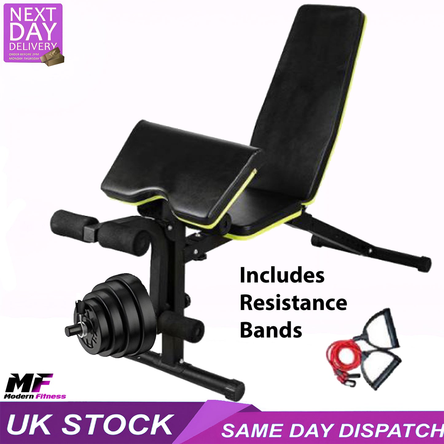 Adjustable Weight Bench With Leg Extention