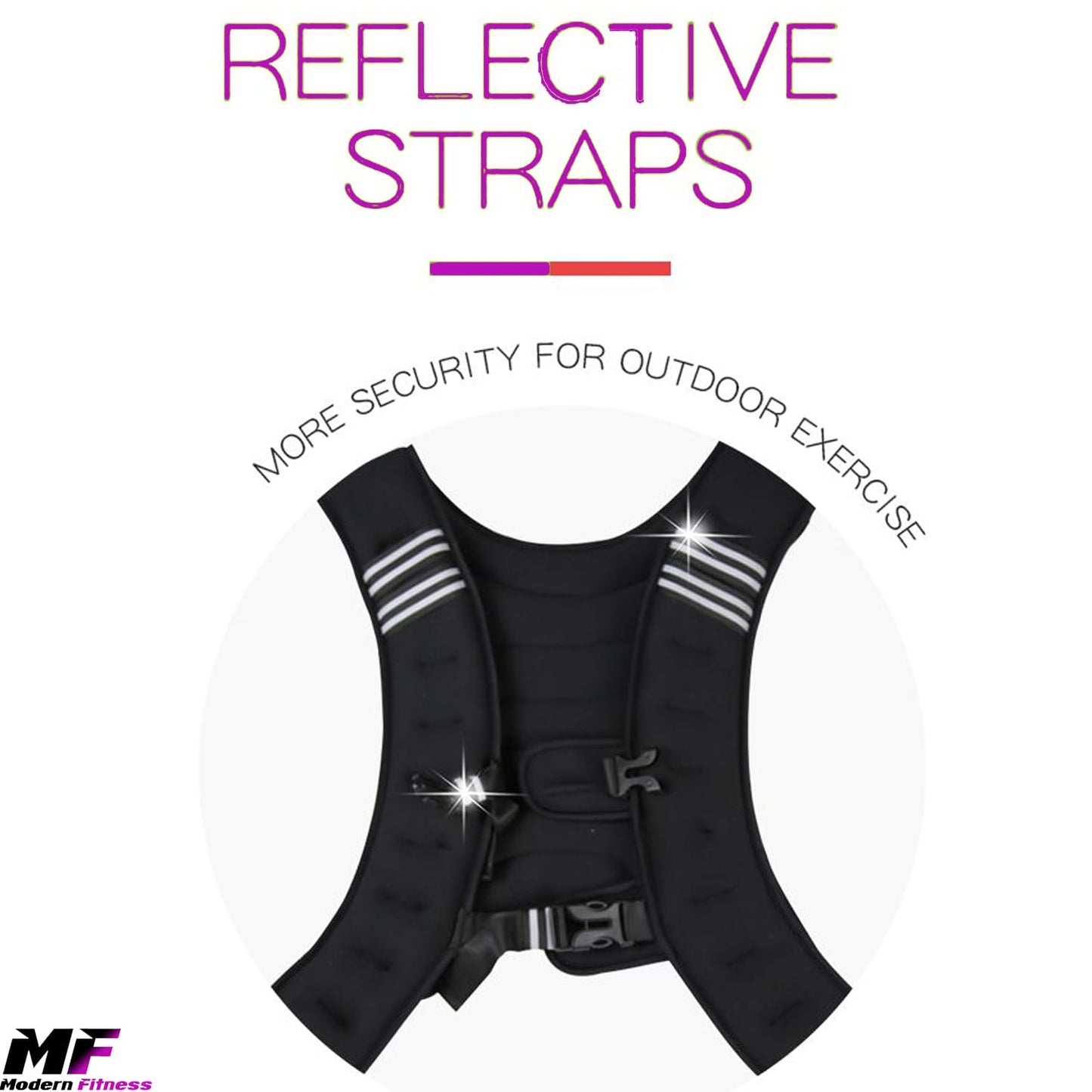 Weighted Vest 5kg with Reflective Stripes