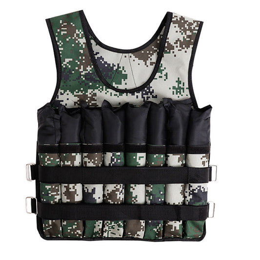 Weighted Vest — Camo & Black, 10kg to 20kg