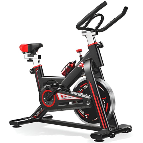 Spin Bike | 6kg Flywheel Silent Woolfelt Resistance with LED Display | Black
