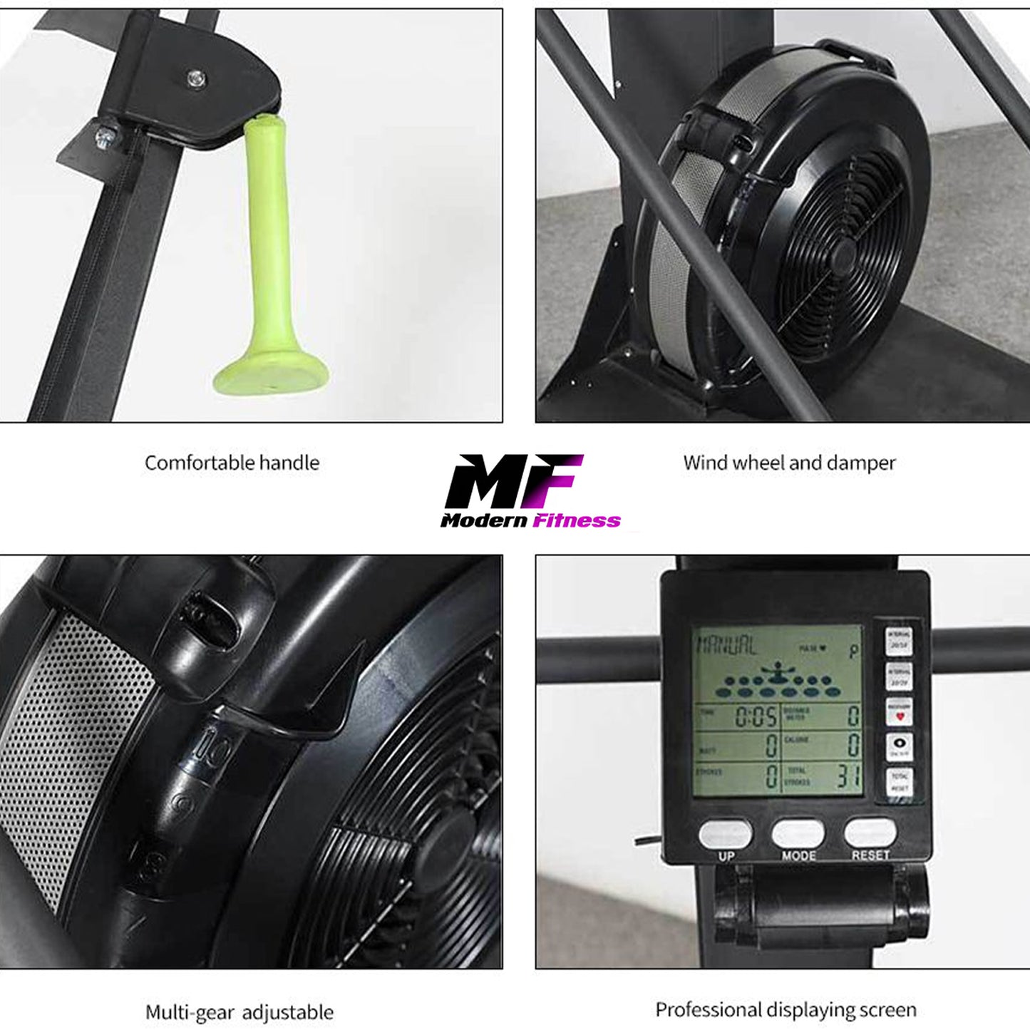 Air Ski Trainer Indoor Skiing Machine with Floor Stand and Bluetooth