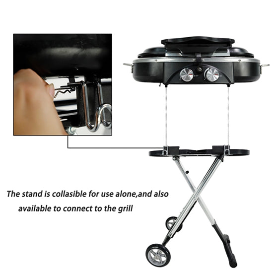 Portable Gas BBQ Folding 2 Burners High Quality Ideal for Garden Camping and Caravan