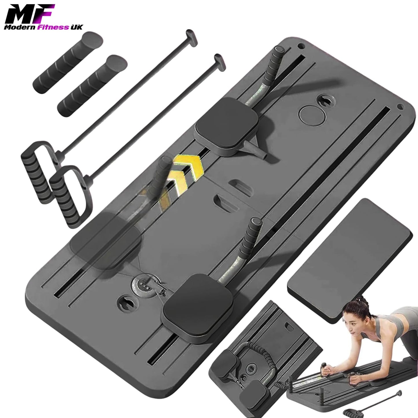 Pilates Abdominal Board Set Anthracite Grey