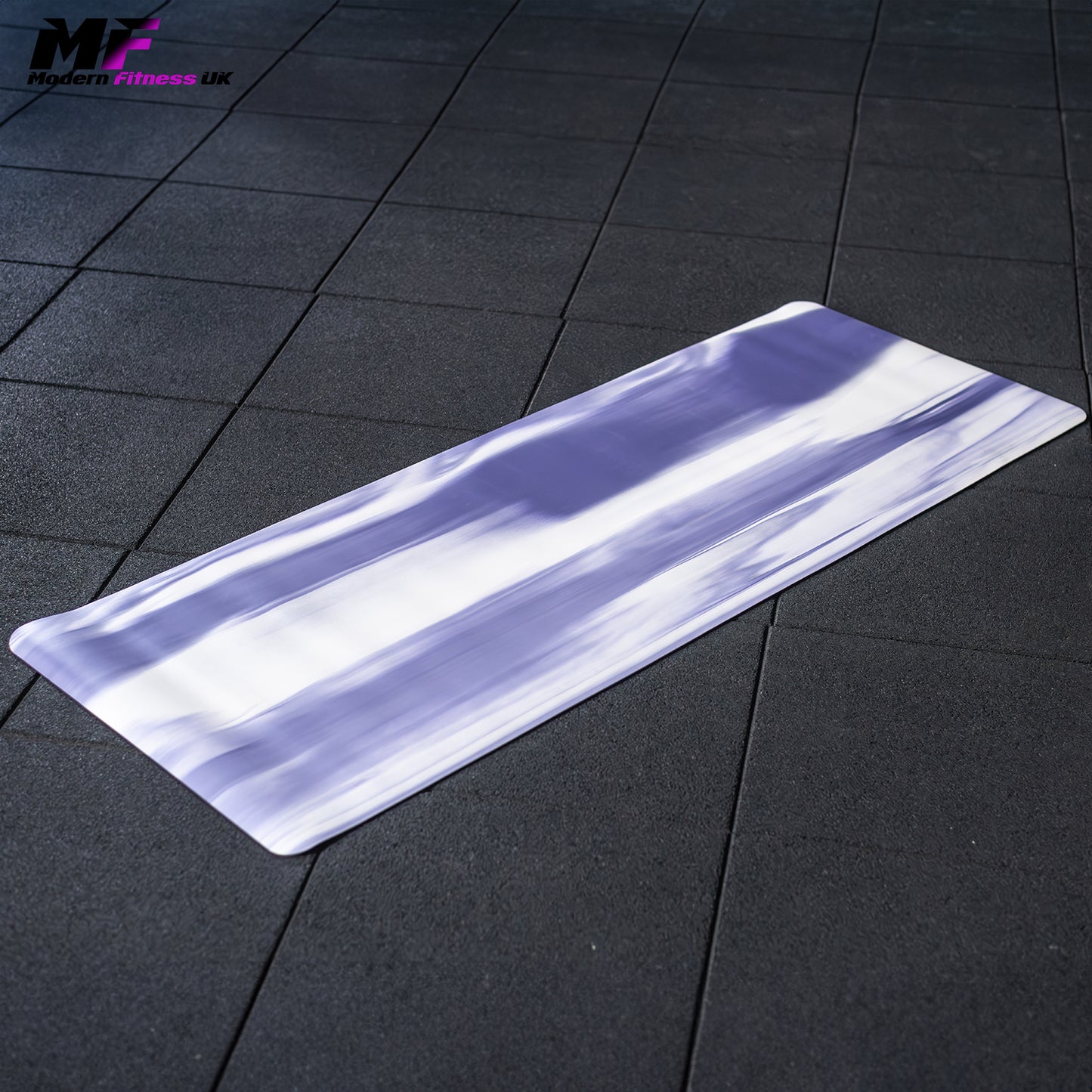 Yoga Mat Purple and White