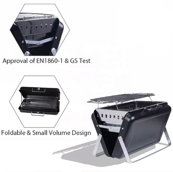 Gentlemans BBQ Portable Charcoal - Beach Festival Garden