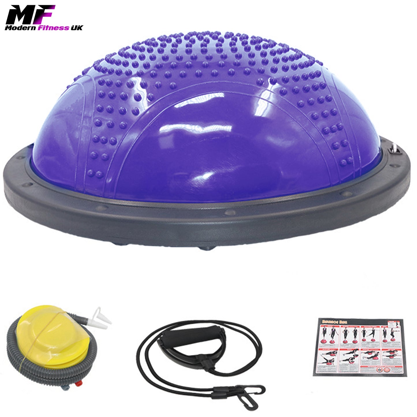Balance Ball with Resistance Bands
