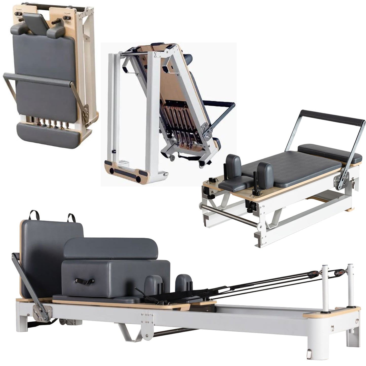 Pilates Reformer Aluminium Folding Suitable for Home Gym or Professional Studio