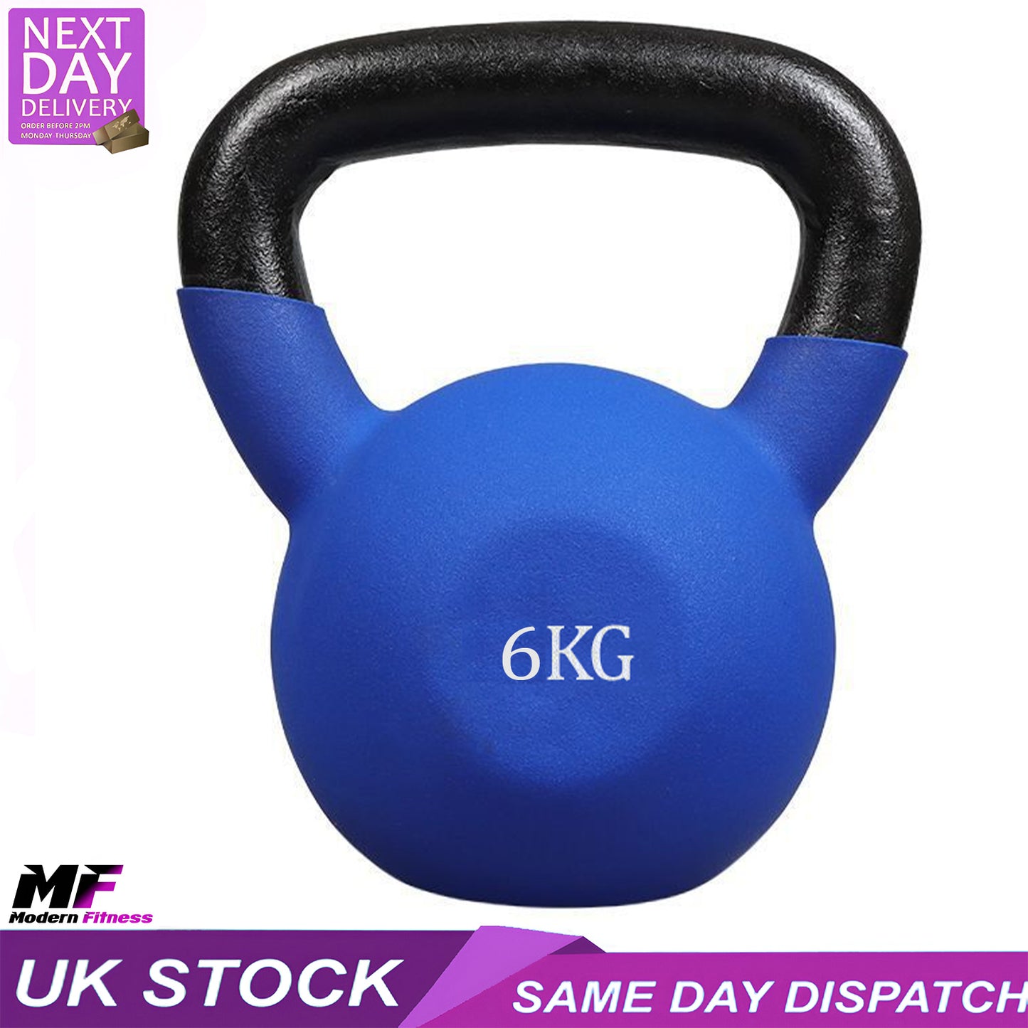 Neoprene Kettlebell 6kg Modern Fitness UK