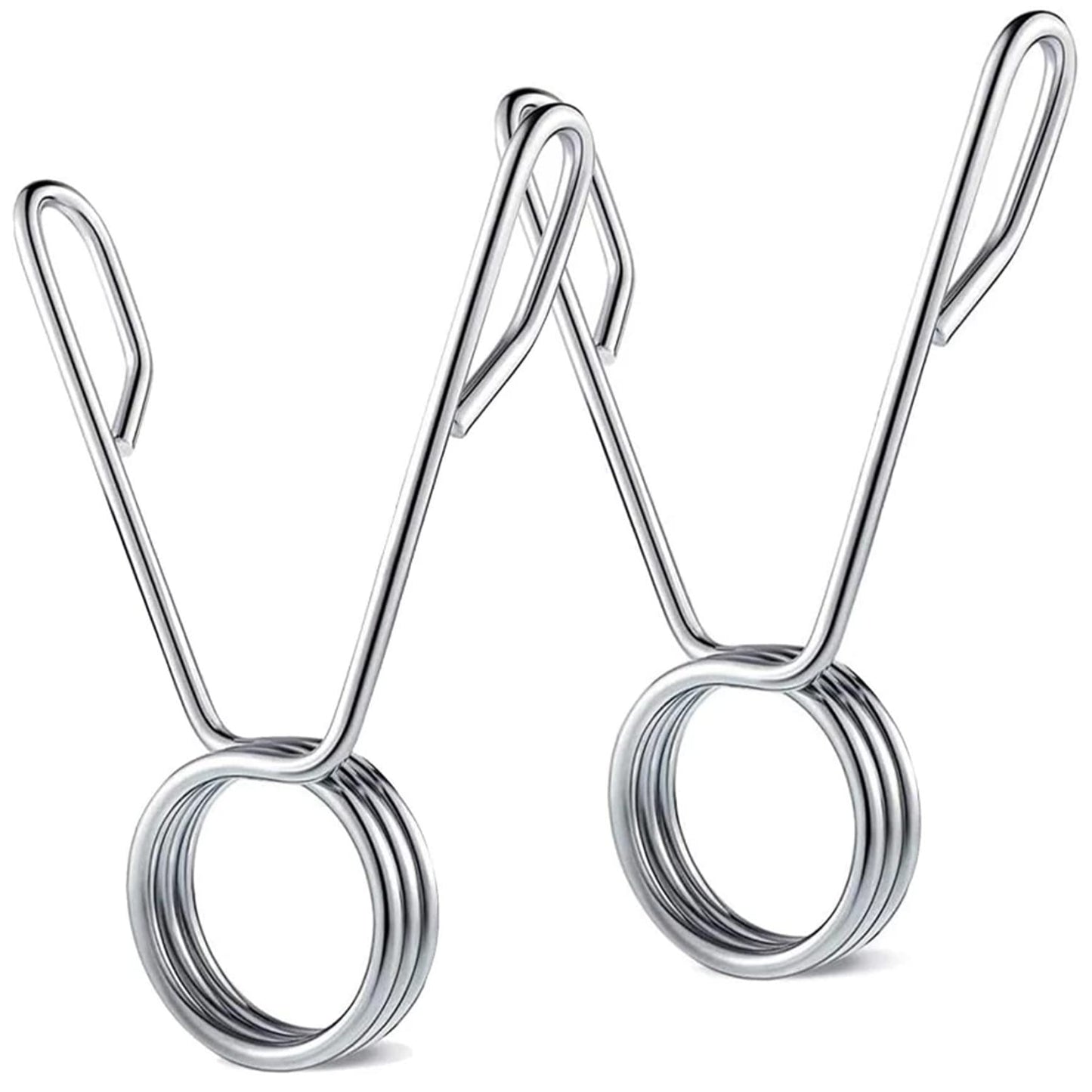 Barbell Clamps Pair Silver