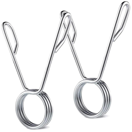 Barbell Clamps Pair Silver