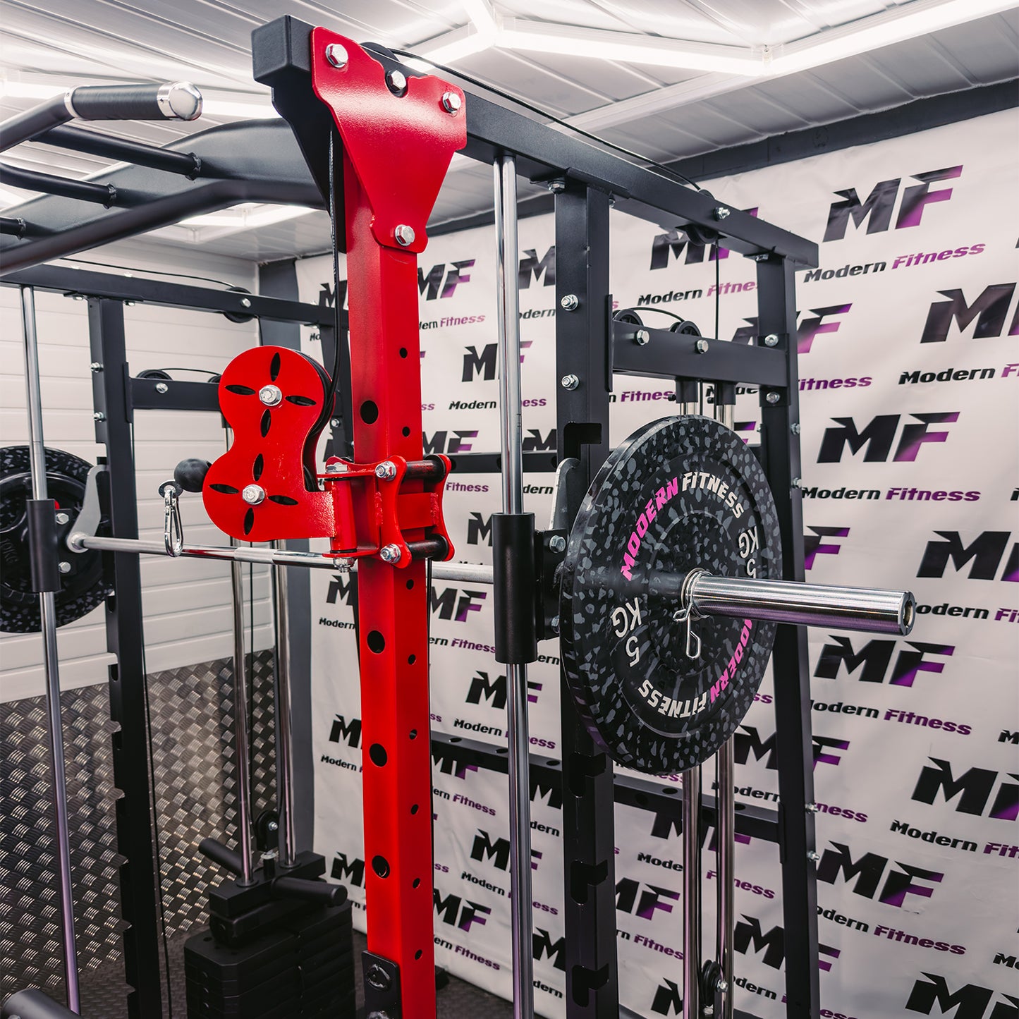 Smith Machine Squat Rack Cage Multi Gym