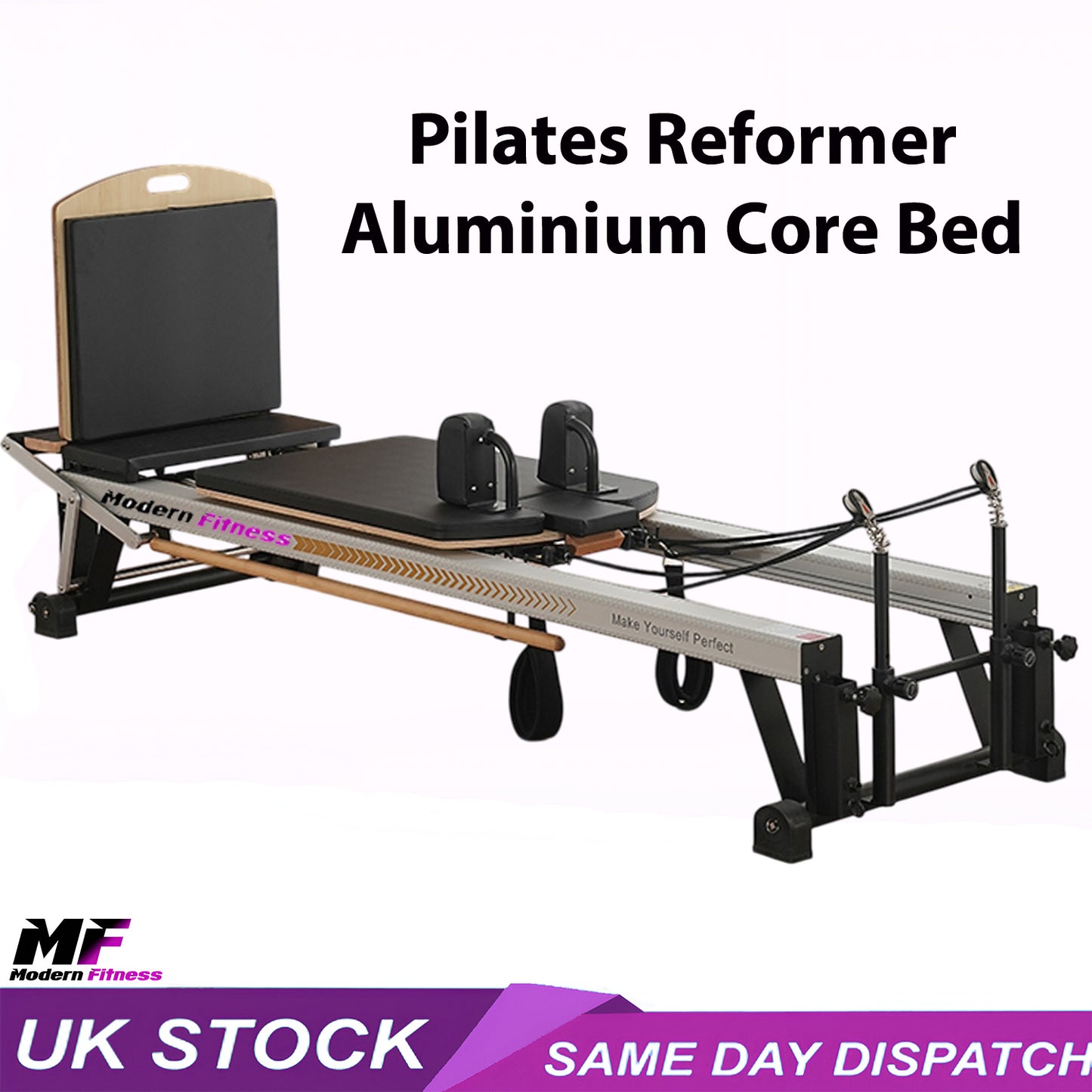 Pilates Reformer Bed Aluminium