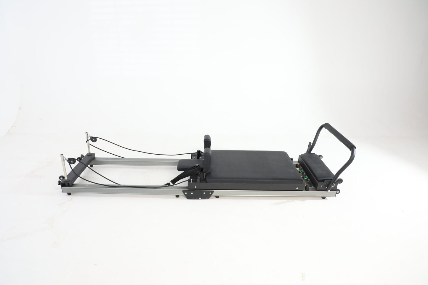 Pilates Reformer Folding Compact Aluminium Black