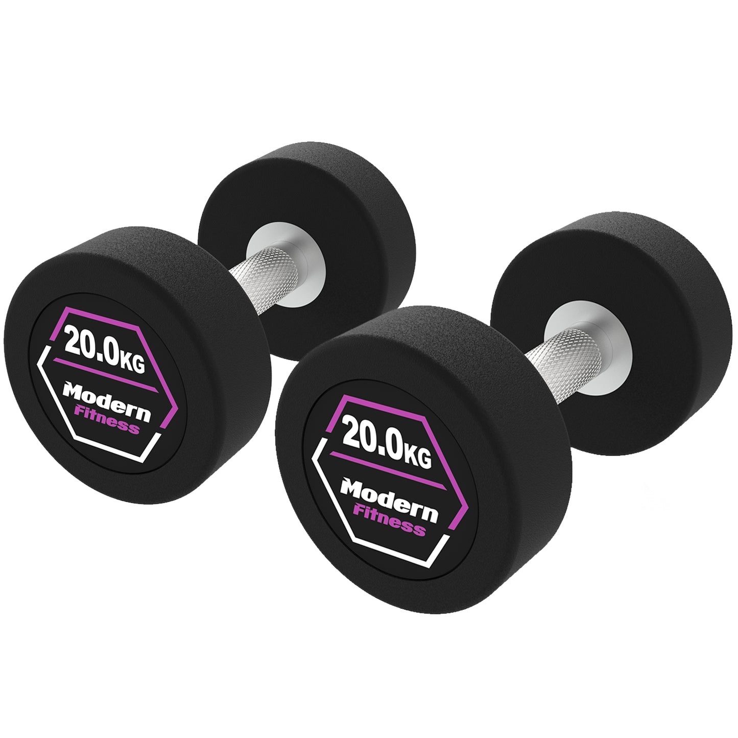 Rubber Dumbbells 20kg Pair
