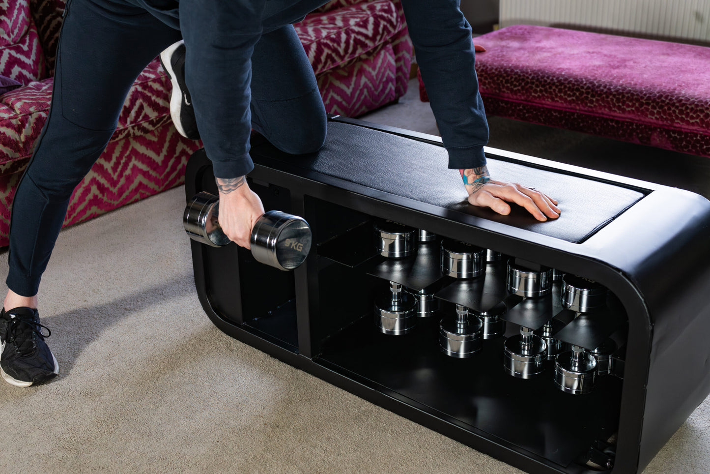 Tech Weight Bench Under-Bench Dumbbell Storage