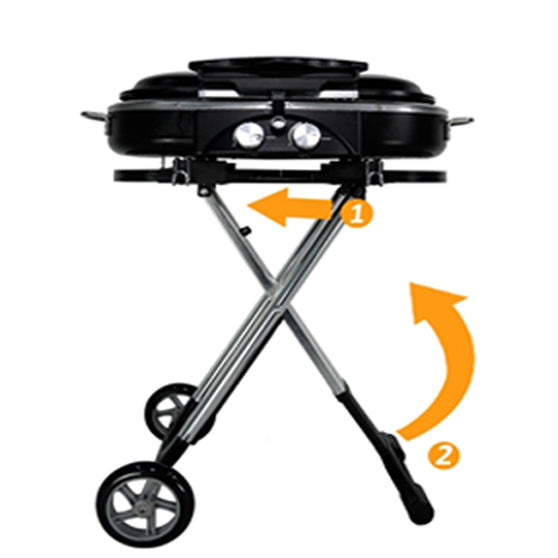 Portable Gas BBQ Folding 2 Burners High Quality Ideal for Garden Camping and Caravan