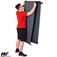 Gym Mat Wall Bracket | Adjustable Width Wall-Mounted Storage Rack | Black