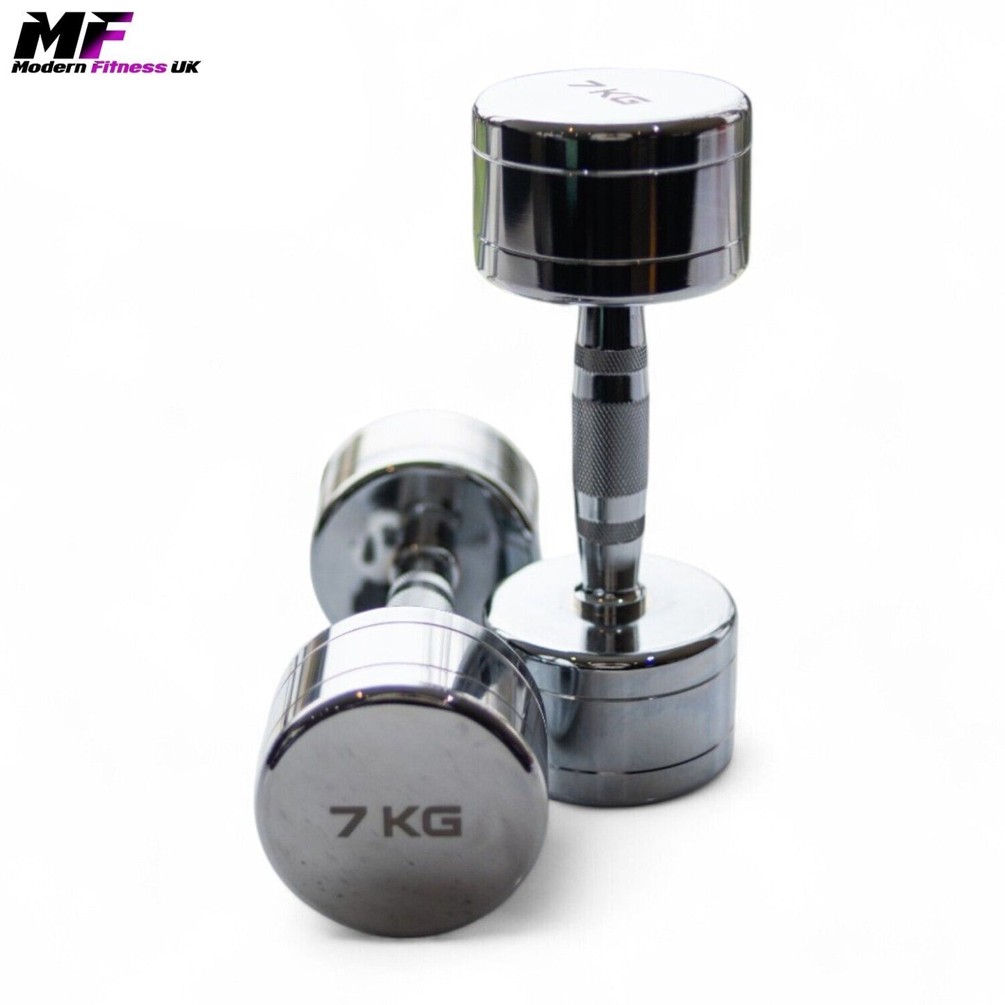 Chrome Dumbbells 7kg Pair