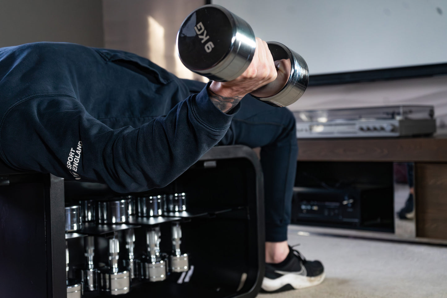 Tech Weight Bench Under-Bench Dumbbell Storage