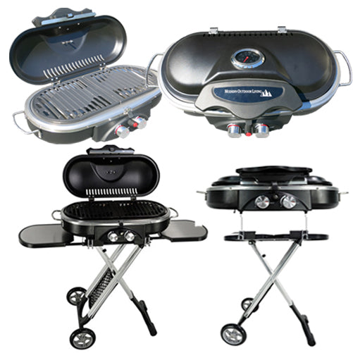 Portable Gas BBQ Folding 2 Burners High Quality Ideal for Garden Camping and Caravan