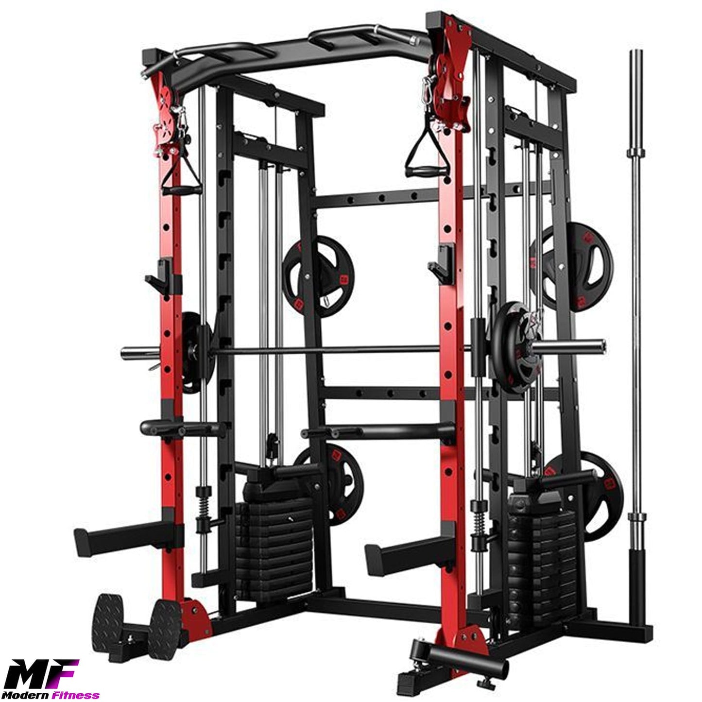 Smith Machine Squat Rack Cage Multi Gym