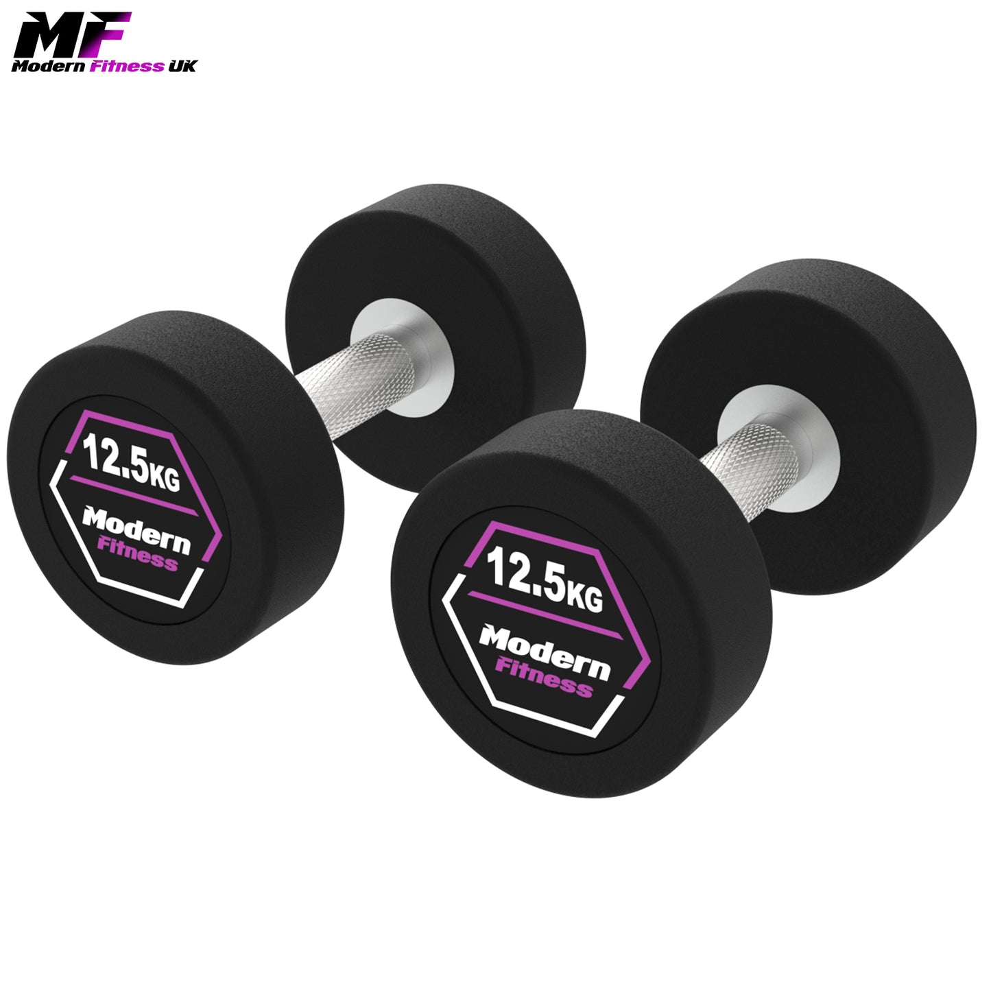 Rubber Dumbbells 12.5kg Pair