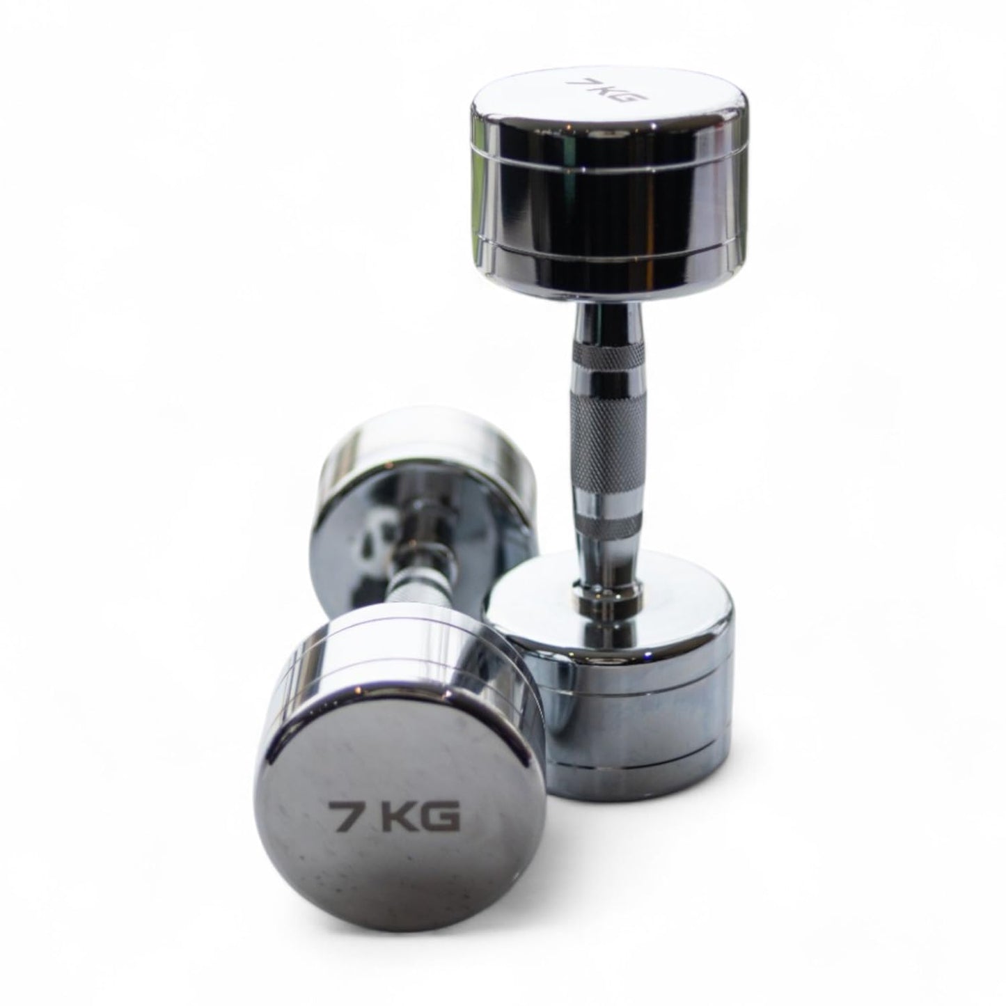 Chrome Dumbbells 7kg Pair