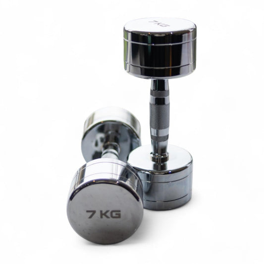 Chrome Dumbbells 7kg Pair