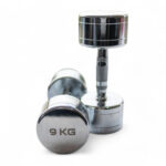 Chrome Dumbbells 9kg Pair