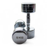Chrome Dumbbells 5kg Pair
