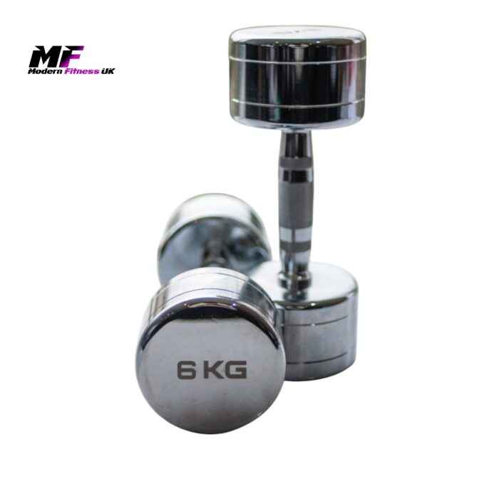 Chrome Dumbbell Pairs – Choice of Weights, Solid Steel, Ergonomic Grip - Image 4