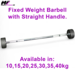 Fixed Weight Rubber Barbell