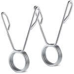 Barbell Clamps Pair Silver