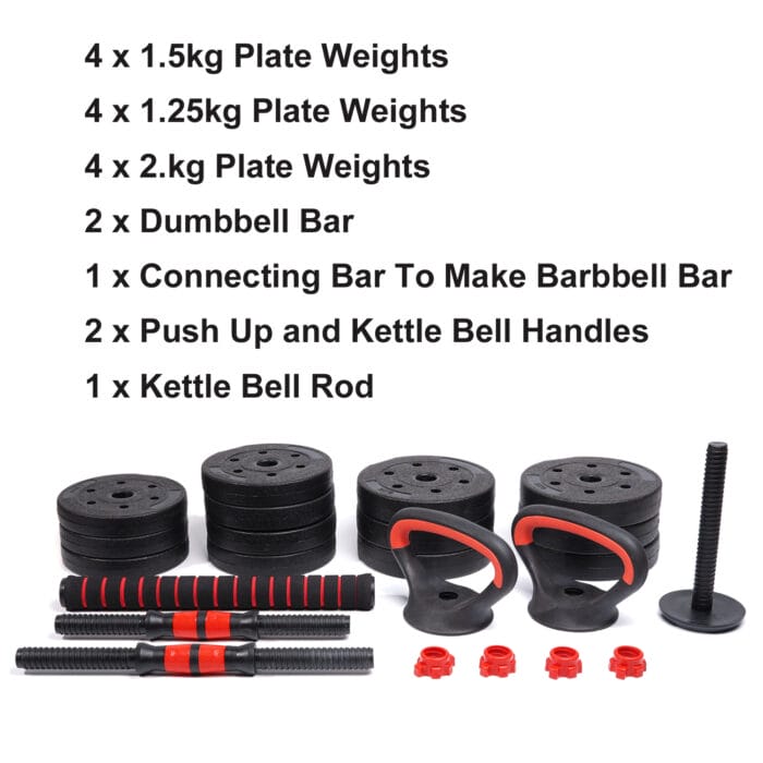 Dumbbell Barbell Set 30kg - Image 2