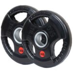 Rubber Tri-Grip Olympic Weight Plates Pair 5kg