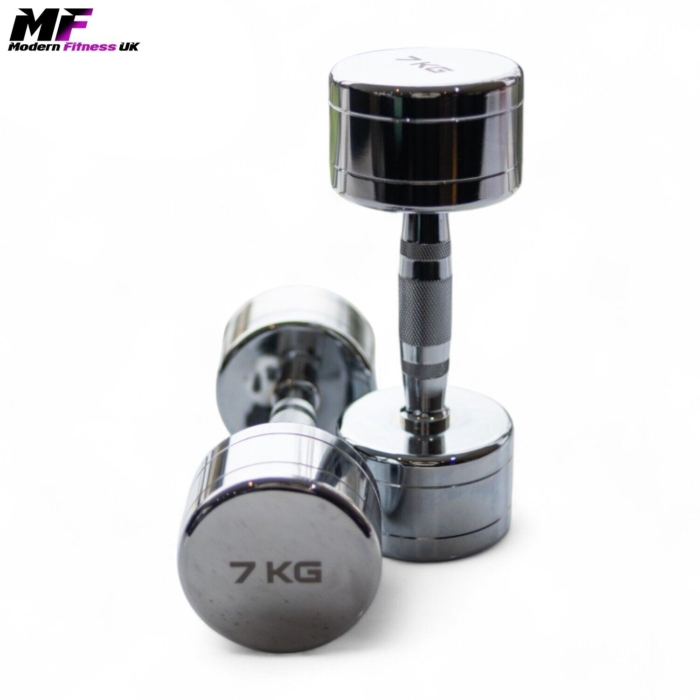 7kg Chrome Dumbbells Pair - Image 7