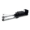 Pilates Reformer Folding Compact Aluminium Black