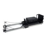 Pilates Reformer Folding Compact Aluminium Black