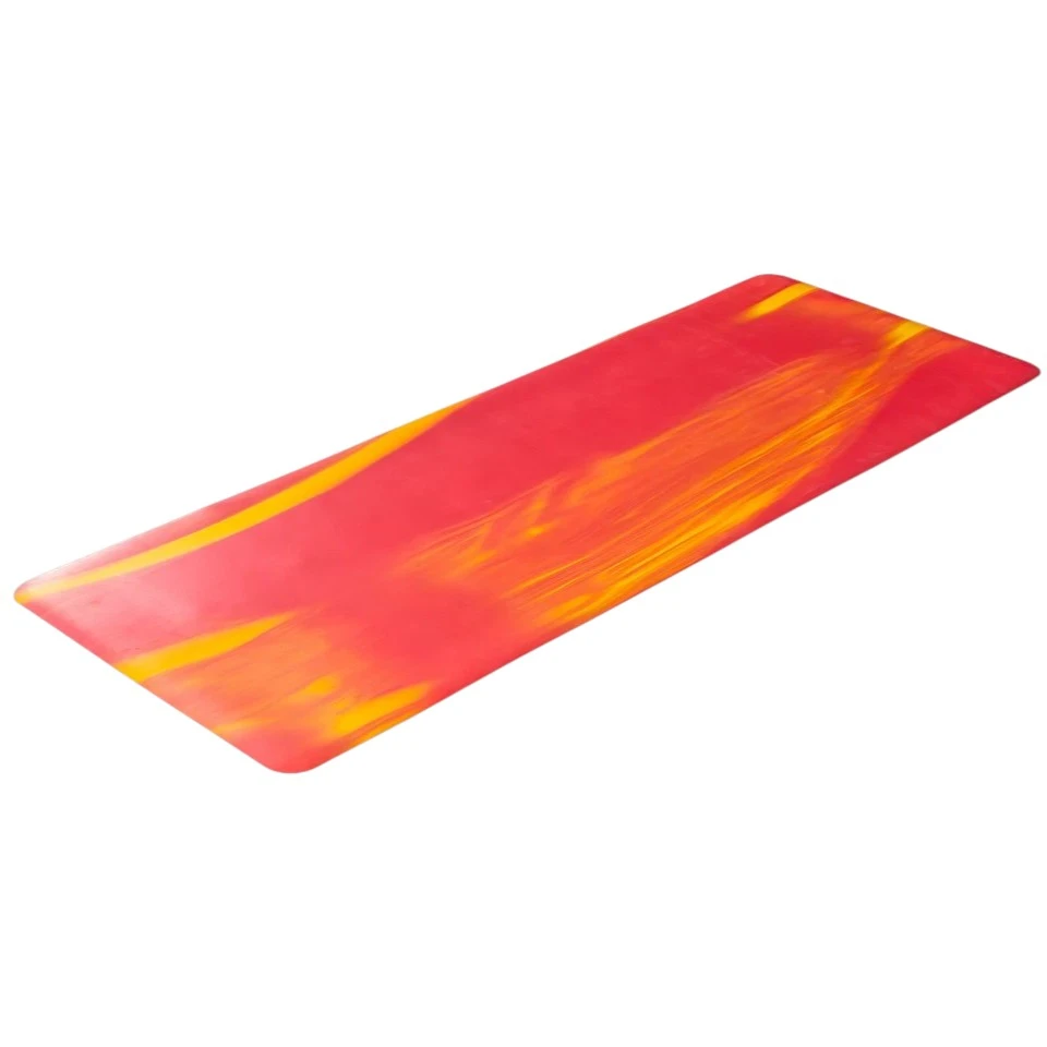 Red and Yellow Folding Yoga Mat